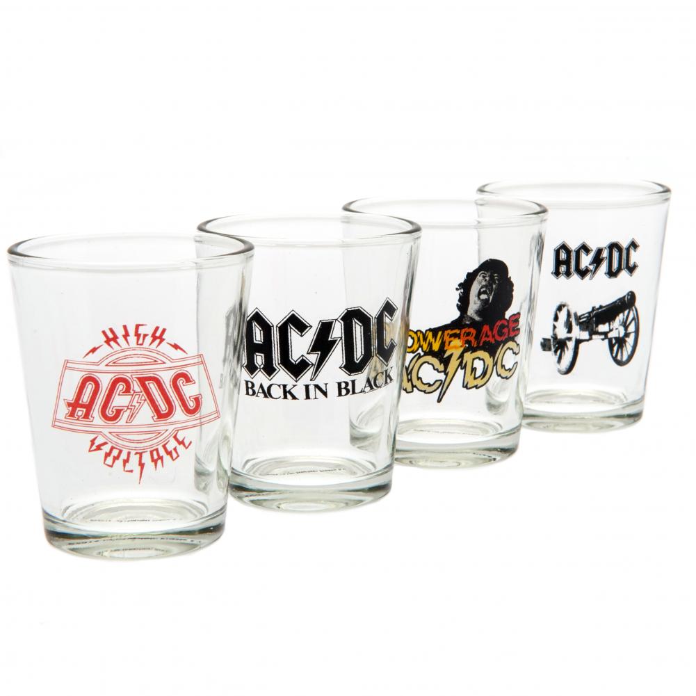 AC/DC 4pk Shot Glass Sett