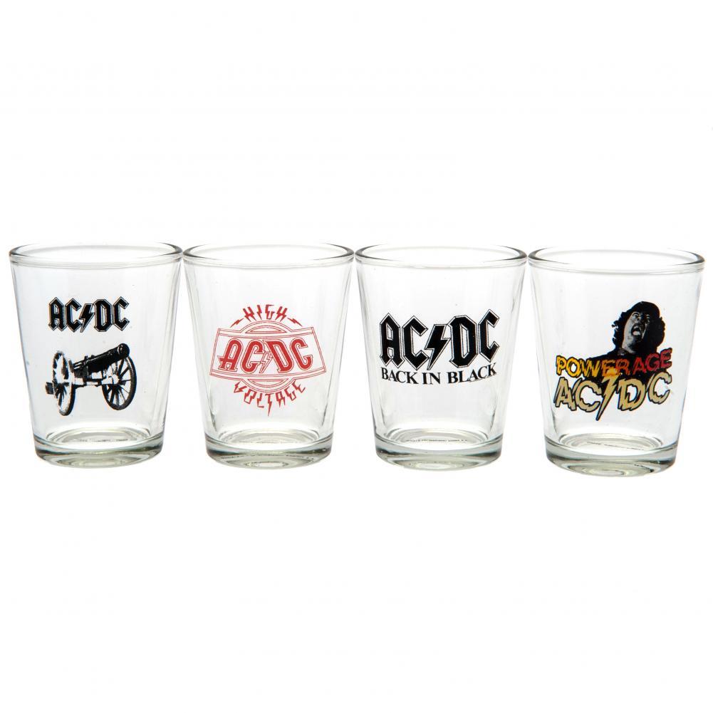 AC/DC 4pk Shot Glass Sett